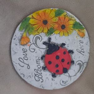 Small decorative garden stone